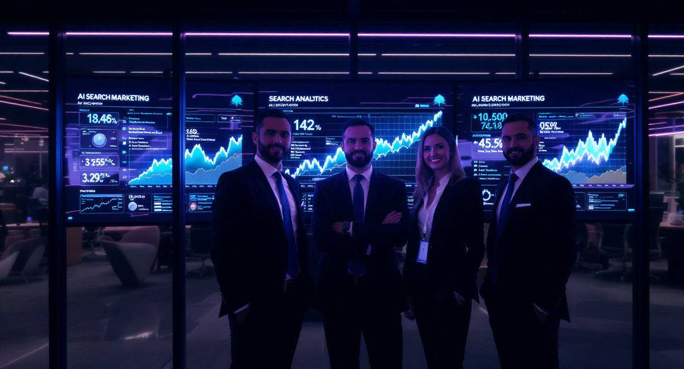 A group of happy business people